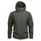 Men's Parka with Hood and Zip Pockets