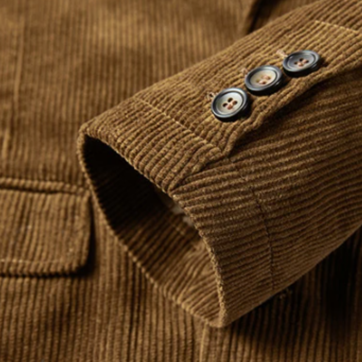 Men's Corduroy Blazer with Elbow Patches – Vintage Cut