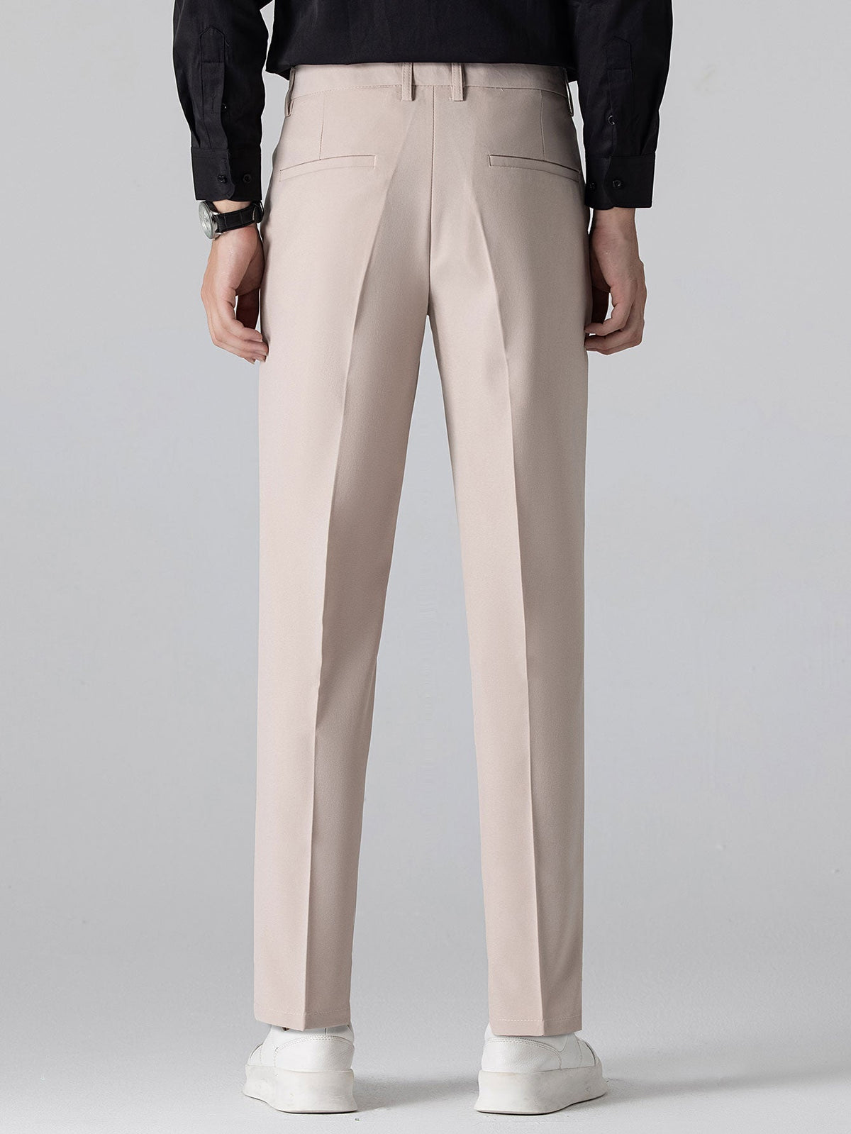 Men's Ribbed Knit Button Shirt Set – Tailored Tapered Trousers
