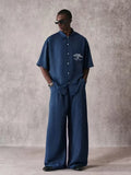 Men's Oversized Striped Resort Shirt