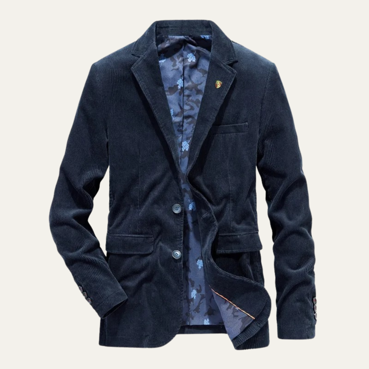 Men's Corduroy Blazer with Elbow Patches – Vintage Cut