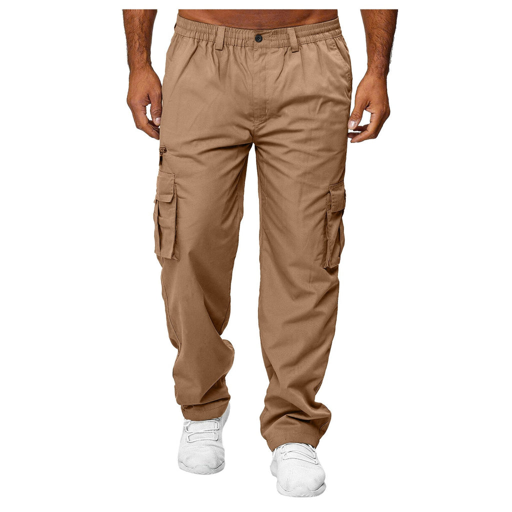 Men's Utility Cargo Trousers – Relaxed Multi-Pocket Trousers