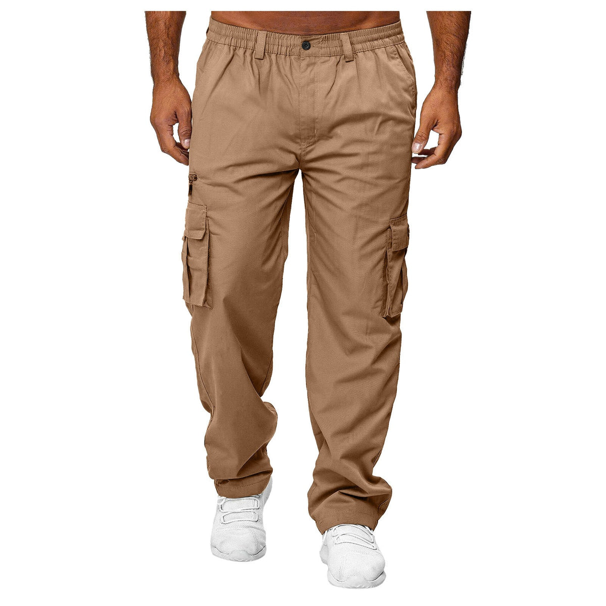 Men's Utility Cargo Trousers – Relaxed Multi-Pocket Trousers