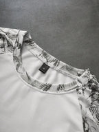 Men's Printed Raglan Longsleeve with Embroidered Chest