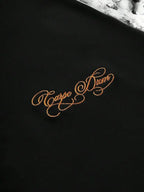 Men's Printed Raglan Longsleeve with Embroidered Chest