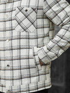 Men's Bomber Jacket with Collared Neckline