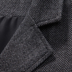 Men's Tweed-Style Waistcoat with Pocket Chain