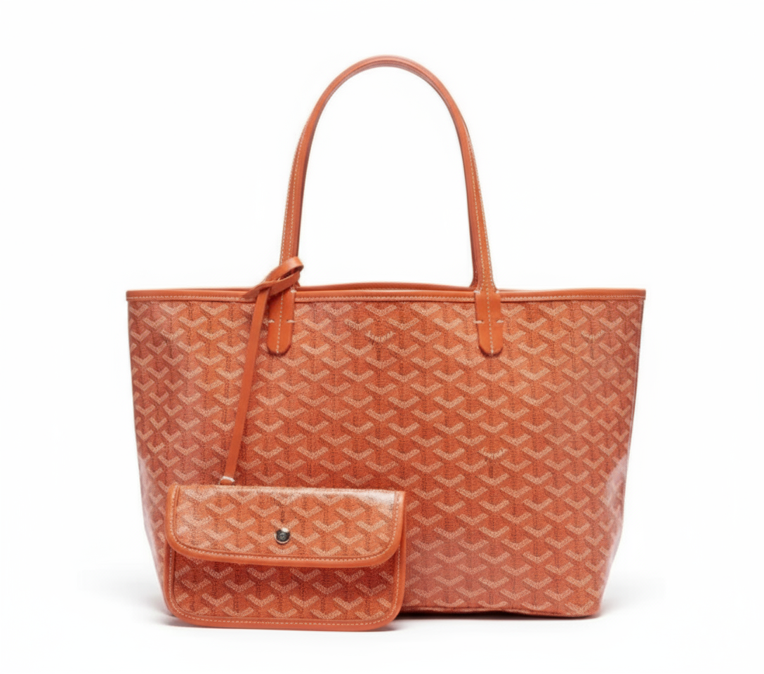 Women's Patterned Tote Bag with Matching Pouch - Large Shopper Bag