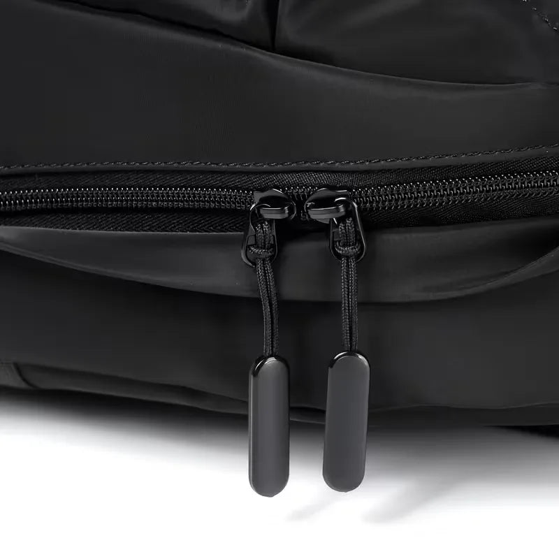 Multi-Pocket Oxford Backpack