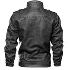 Men's Multi-Pocket leather-look Jacket – Vintage Utility Layer