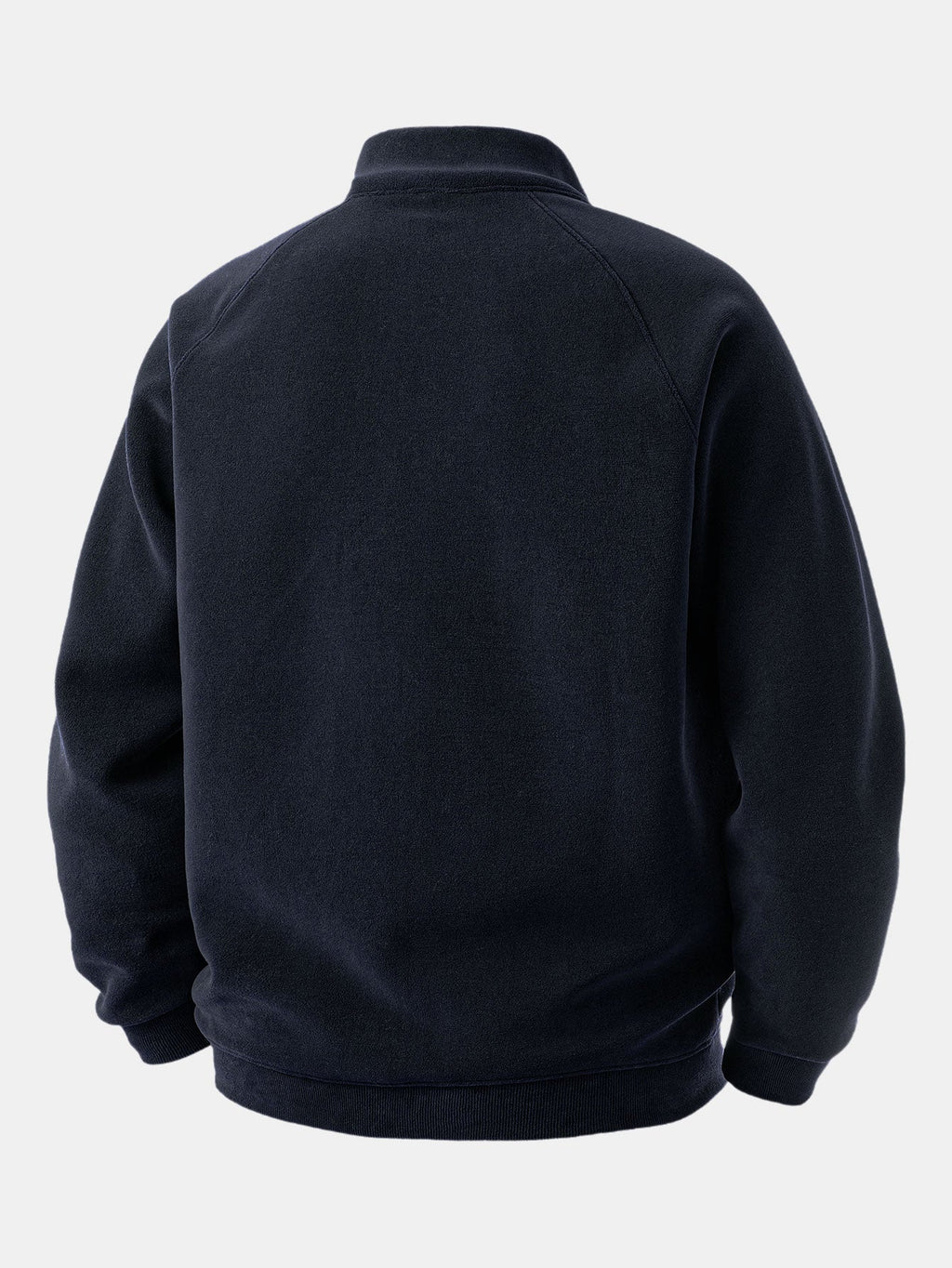 Men's Polar Fleece Quarter Zip Sweatshirt with Stand Collar