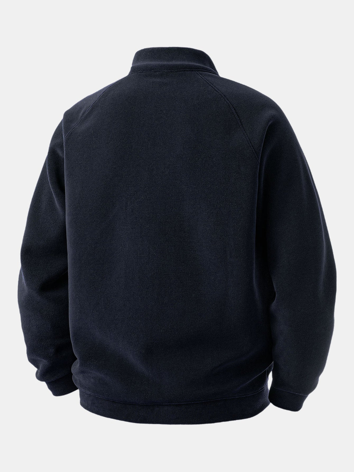 Men's Polar Fleece Quarter Zip Sweatshirt with Stand Collar