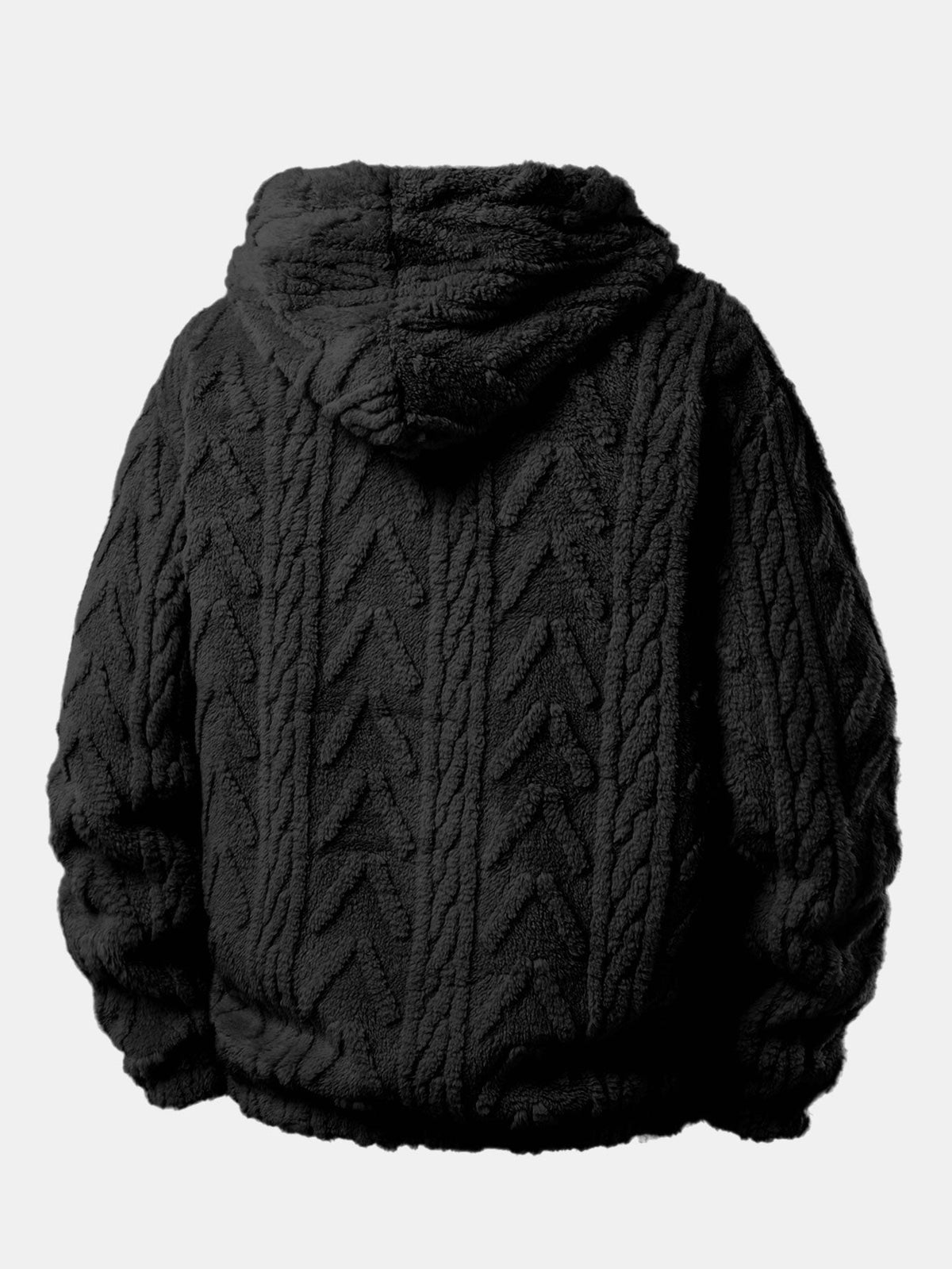Men's Teddy Fleece Two-Piece Set – Relaxed Hoodie and Joggers