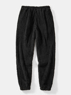 Men's Winter Teddy Co-Ord Tracksuit – Ribbed Pullover Hoodie