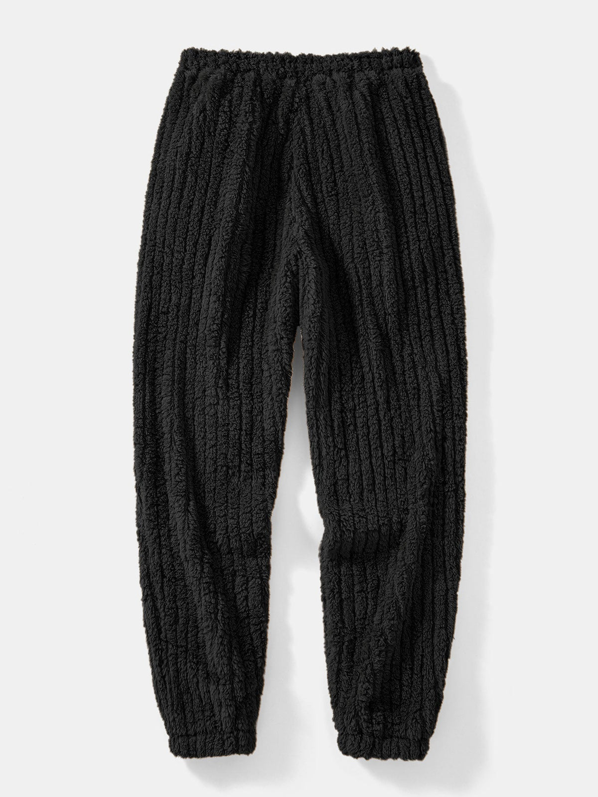 Men's Winter Teddy Co-Ord Tracksuit – Ribbed Pullover Hoodie