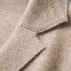 Men's Soft Wool-Blend Knit Cardigan with Suit Collar