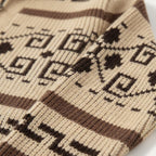 Men's Jacquard Shawl-Collar Cardigan – Patterned Knit