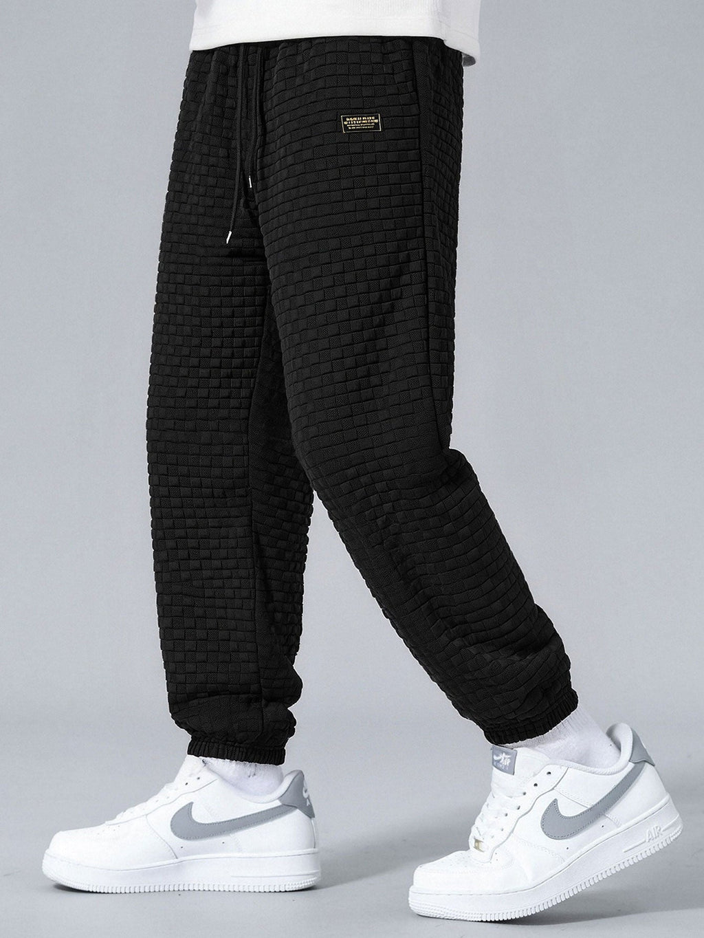 Men's Sleeveless Hooded Vest Tracksuit – Textured Jogger Co-Ord