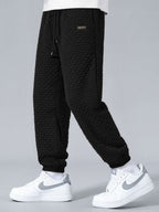Men's Sleeveless Hooded Vest Tracksuit – Textured Jogger Co-Ord