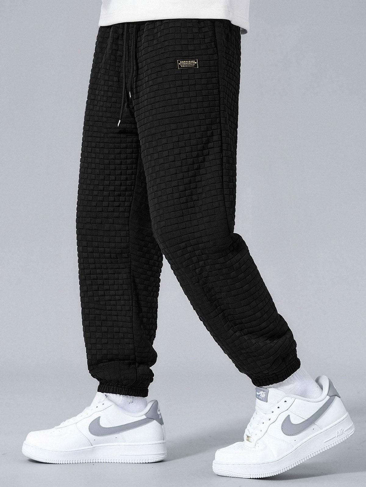 Men's Sleeveless Hooded Vest Tracksuit – Textured Jogger Co-Ord