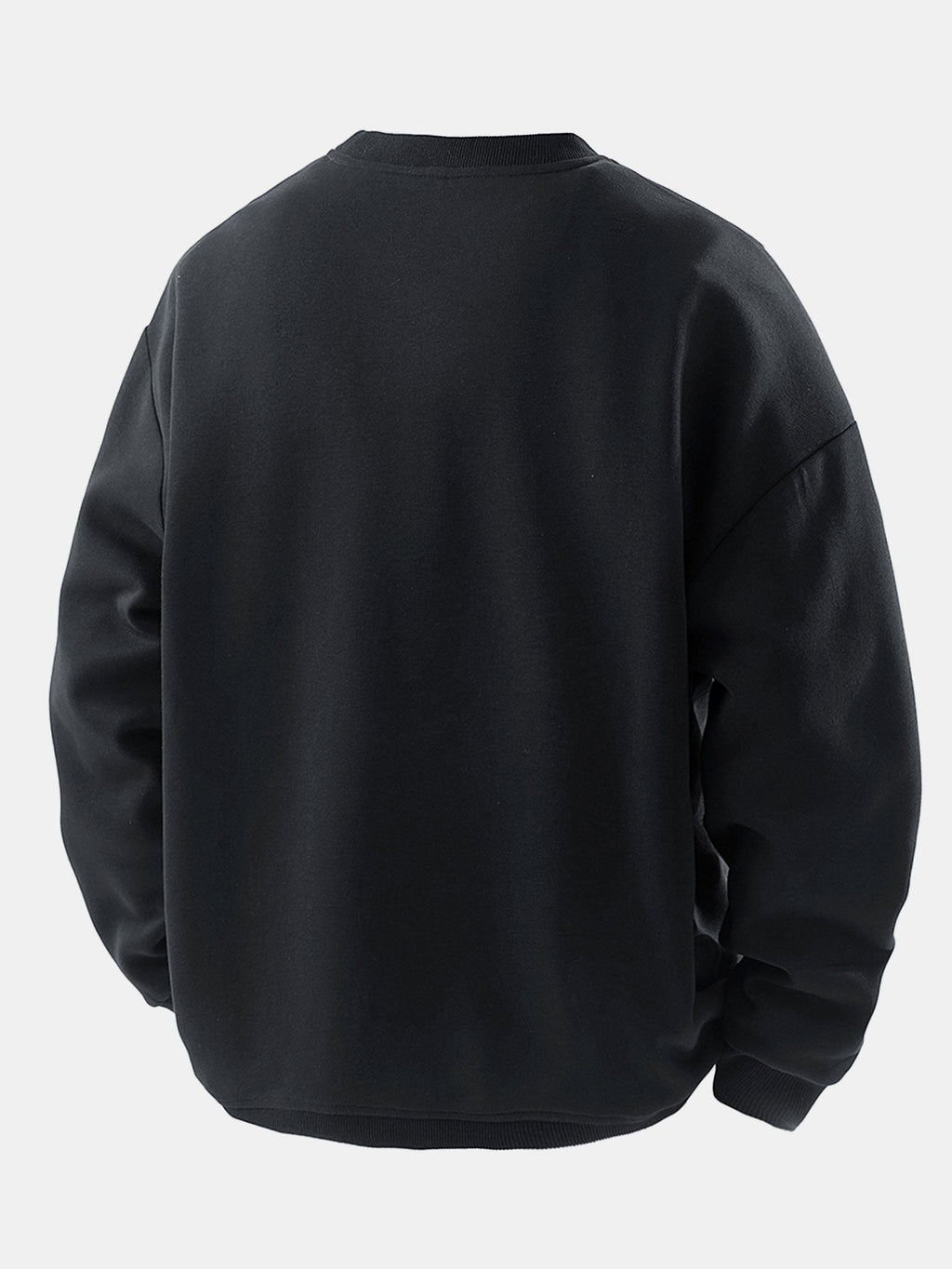 Men's Contrast Chest Pocket Crew Neck Sweatshirt
