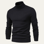 Men's Slim-Fit Turtleneck Jumper – Cotton-Blend Knit