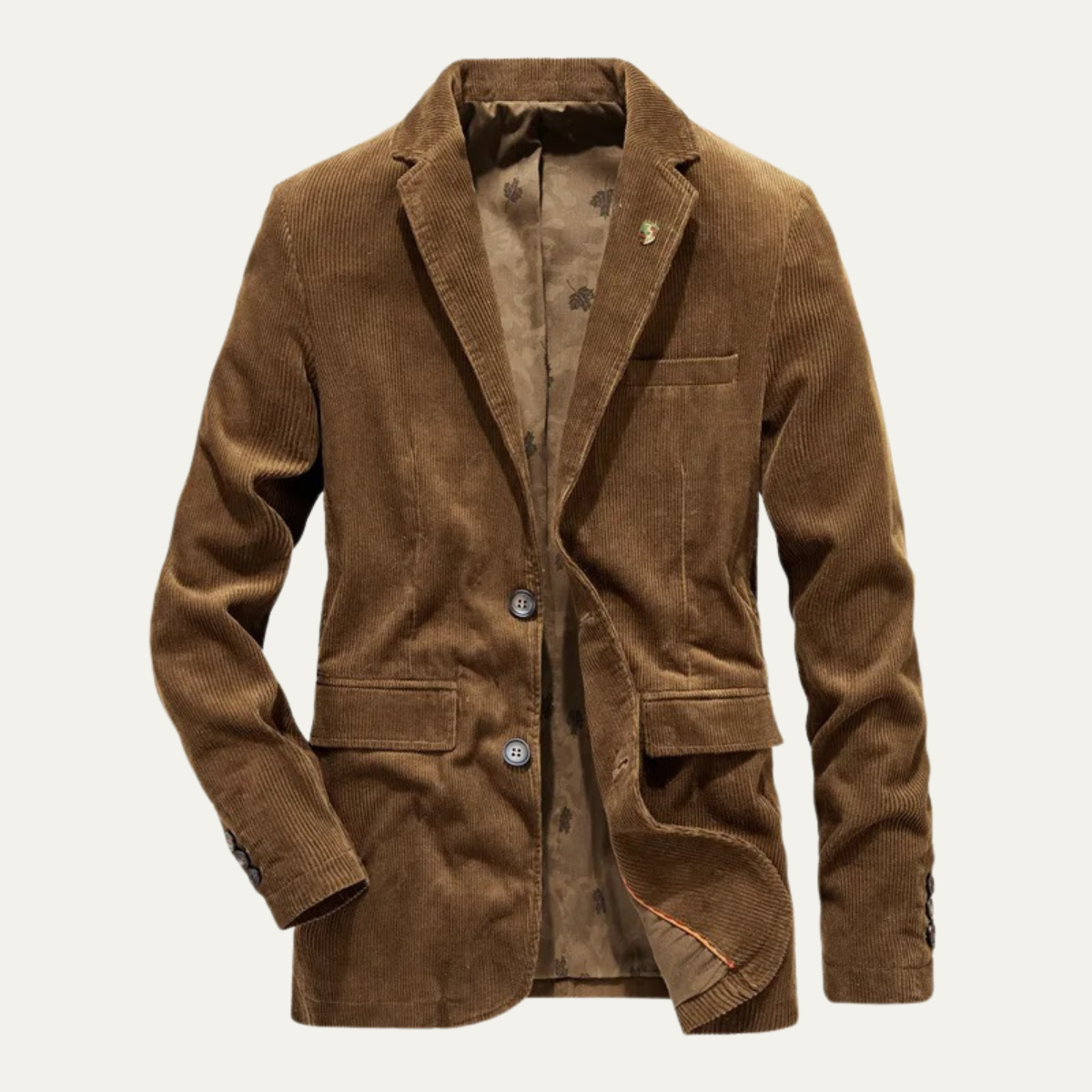 Men's Corduroy Blazer with Elbow Patches – Vintage Cut