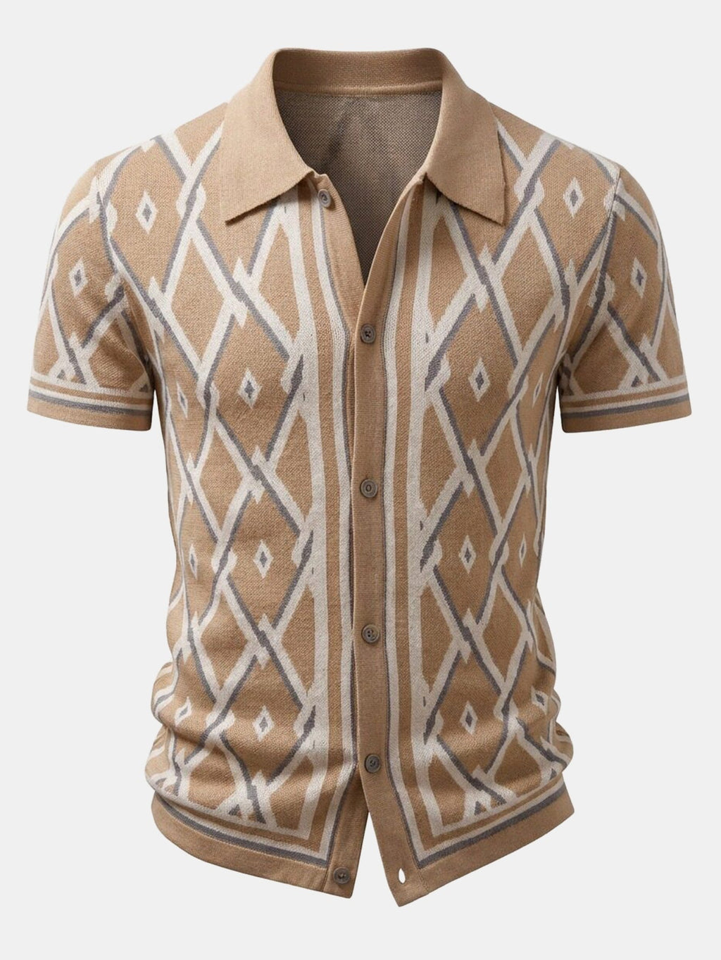 Men's Viscose Knit Shirt and Tapered Trousers Set