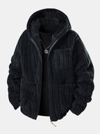 Men's Zip-Up Teddy Fleece Tracksuit – Warm Relaxed Set
