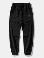 Men's Sleeveless Hooded Vest Tracksuit – Textured Jogger Co-Ord