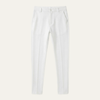 Men's Slim-Fit Stretch Dress Trousers – Flat Front
