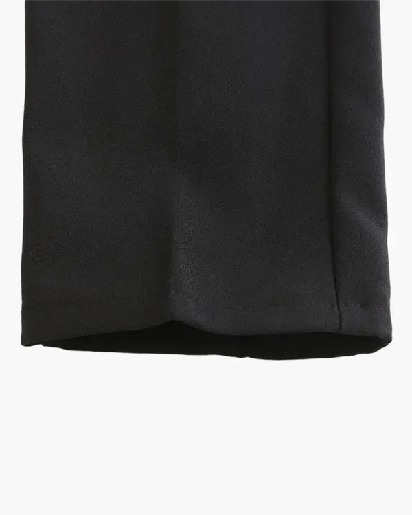 Men's Classic Pleated Trousers with Tapered Leg