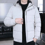 Men's Hooded Puffer Winter Jacket – Warm Padded Everyday Layer