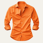Men's Slim-Fit Stretch Dress Shirt – Wrinkle-Resistant