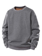 Men's Teddy Fleece-Lined Crew Neck Sweatshirt