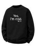 Men's Sherpa Fleece Lined Printed Sweatshirt