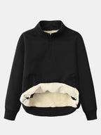 Men's Teddy Fleece-Lined Quarter-Zip Sweatshirt