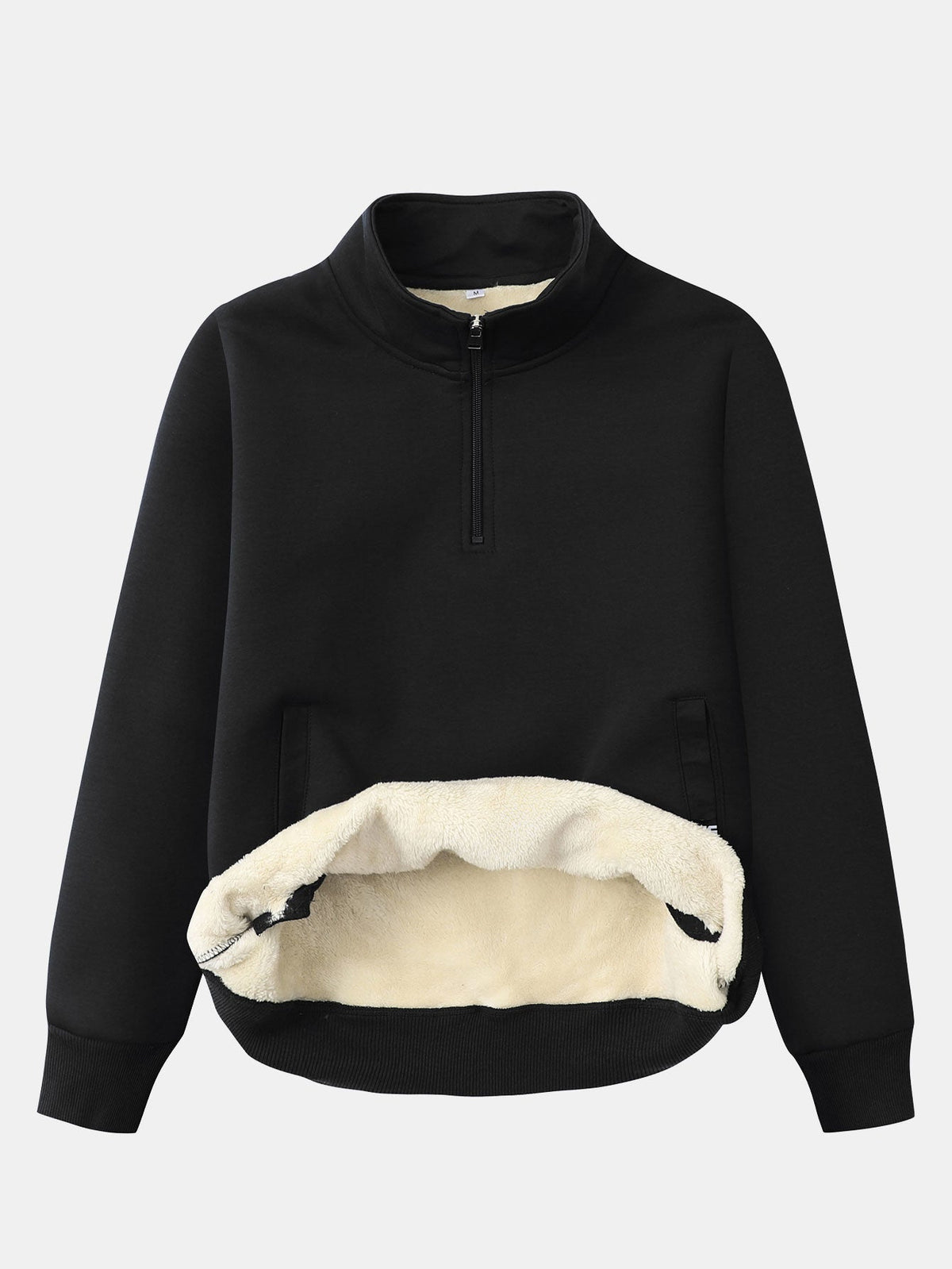 Men's Teddy Fleece-Lined Quarter-Zip Sweatshirt