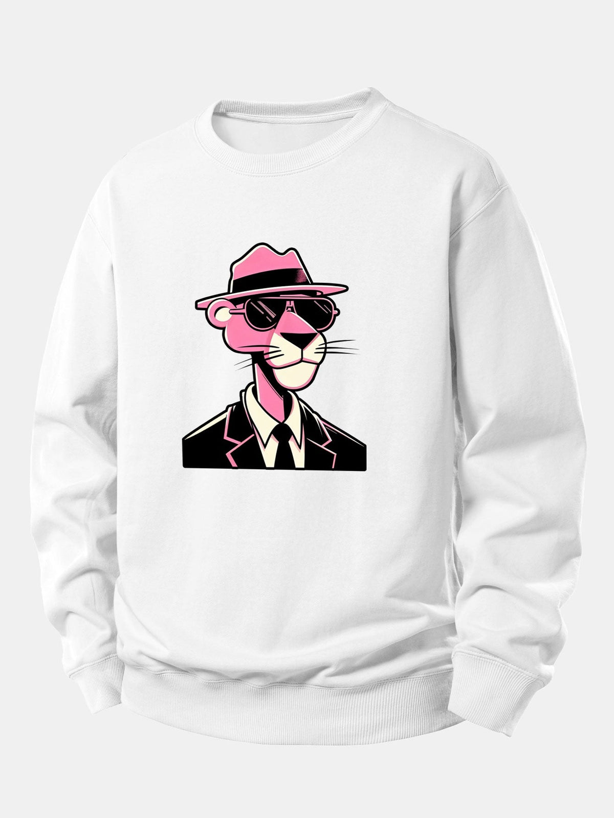 Men's Relaxed Fit Graphic Crew Neck Sweatshirt