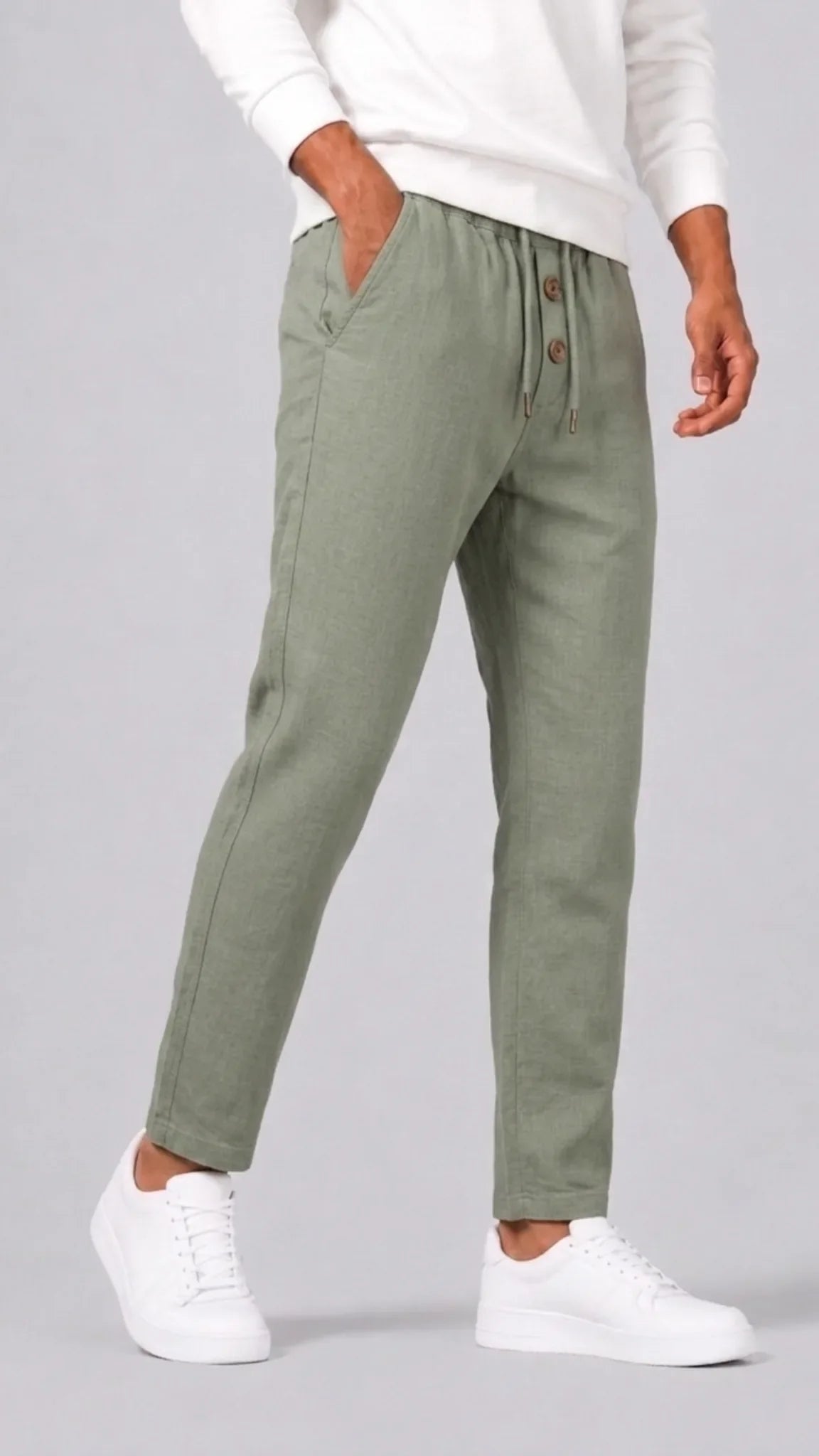 Men's Chinos with Elasticated Waist