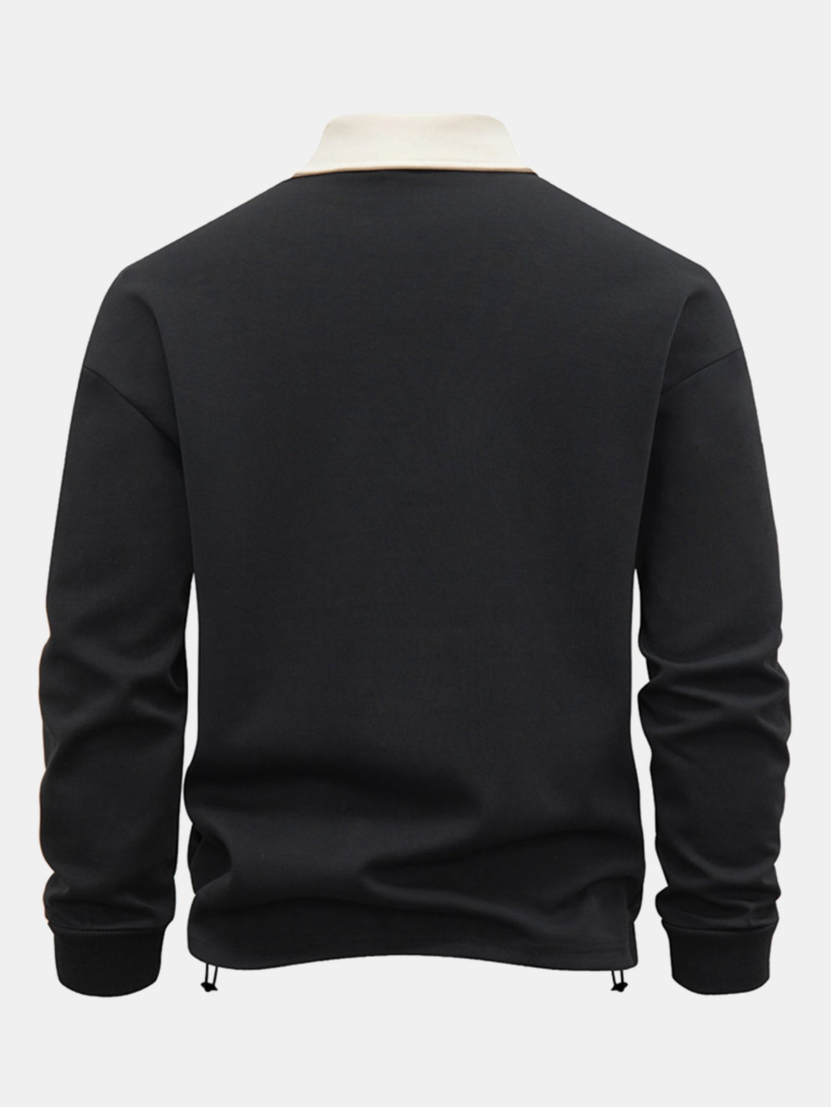 Men's Relaxed Fit Quarter-Zip Polo Sweatshirt