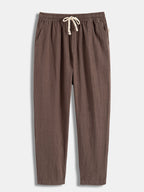Men's Open-Knit Shirt and Trouser Summer Set
