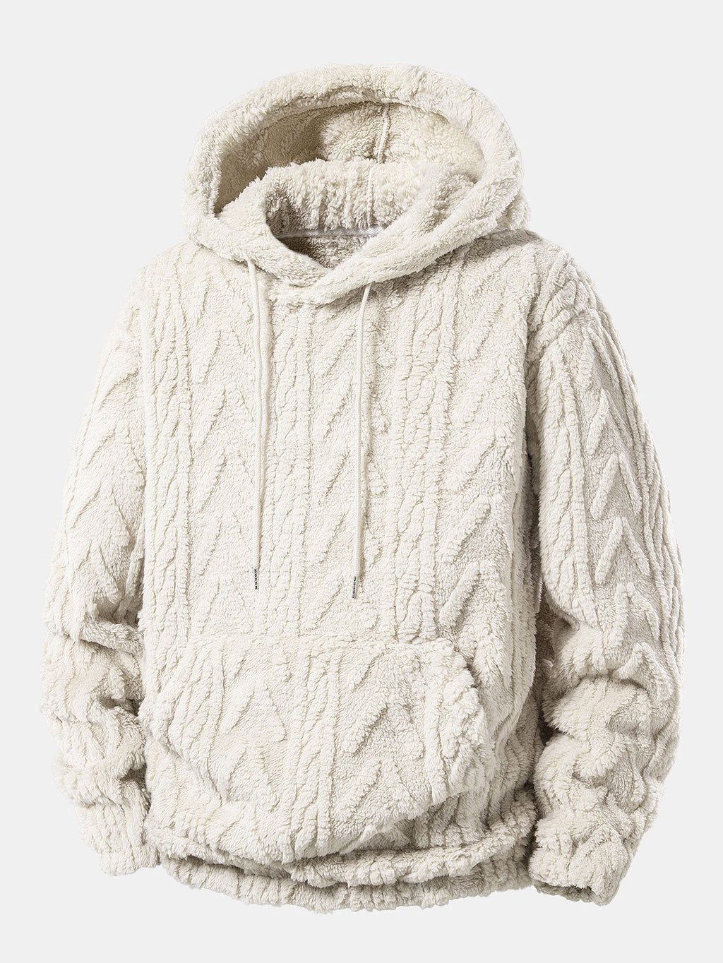 Men's Teddy Fleece Two-Piece Set – Relaxed Hoodie and Joggers