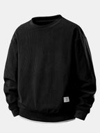 Men's Relaxed Fit Ribbed Corduroy Sweatshirt