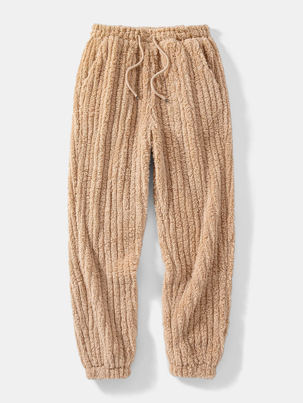 Men's Winter Teddy Co-Ord Tracksuit – Ribbed Pullover Hoodie