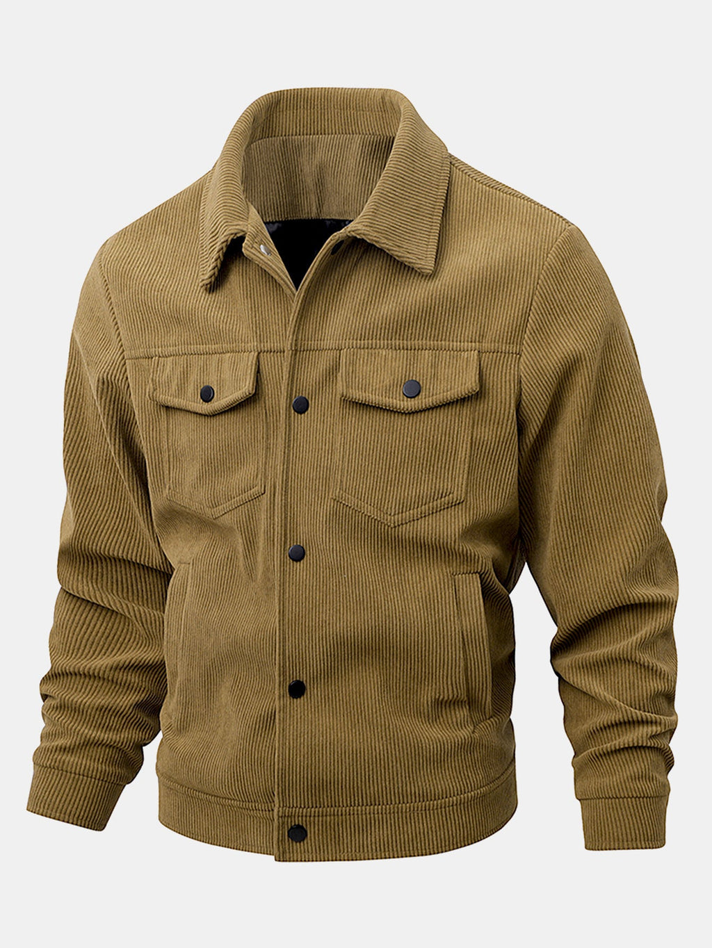 Men's Corduroy Trucker Jacket with Chest Pockets