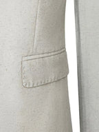 Men's Slim-Fit Linen Suit in Beige