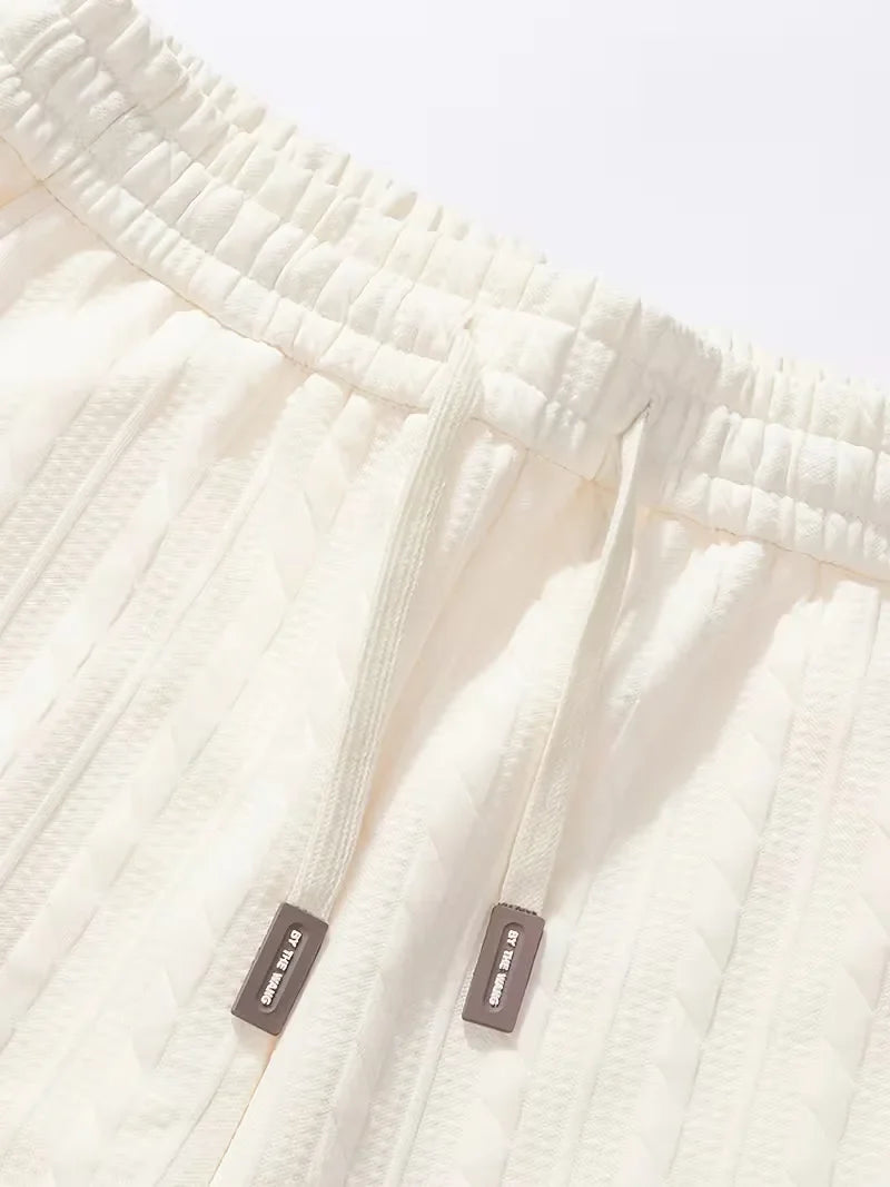 Men's Lounge Set in Cable Knit