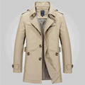 Men's Classic Trench Coat – Water-Repellent