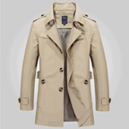 Men's Classic Trench Coat – Water-Repellent